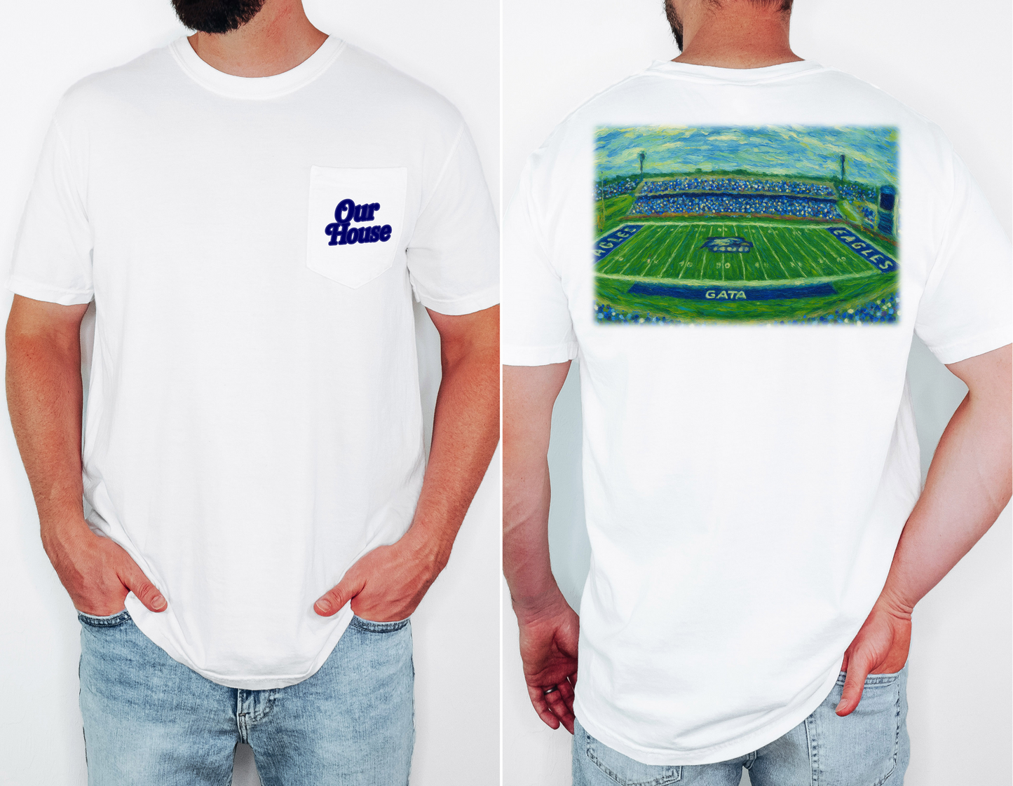 Football Stadium Pocket T-Shirt | Georgia Southern
