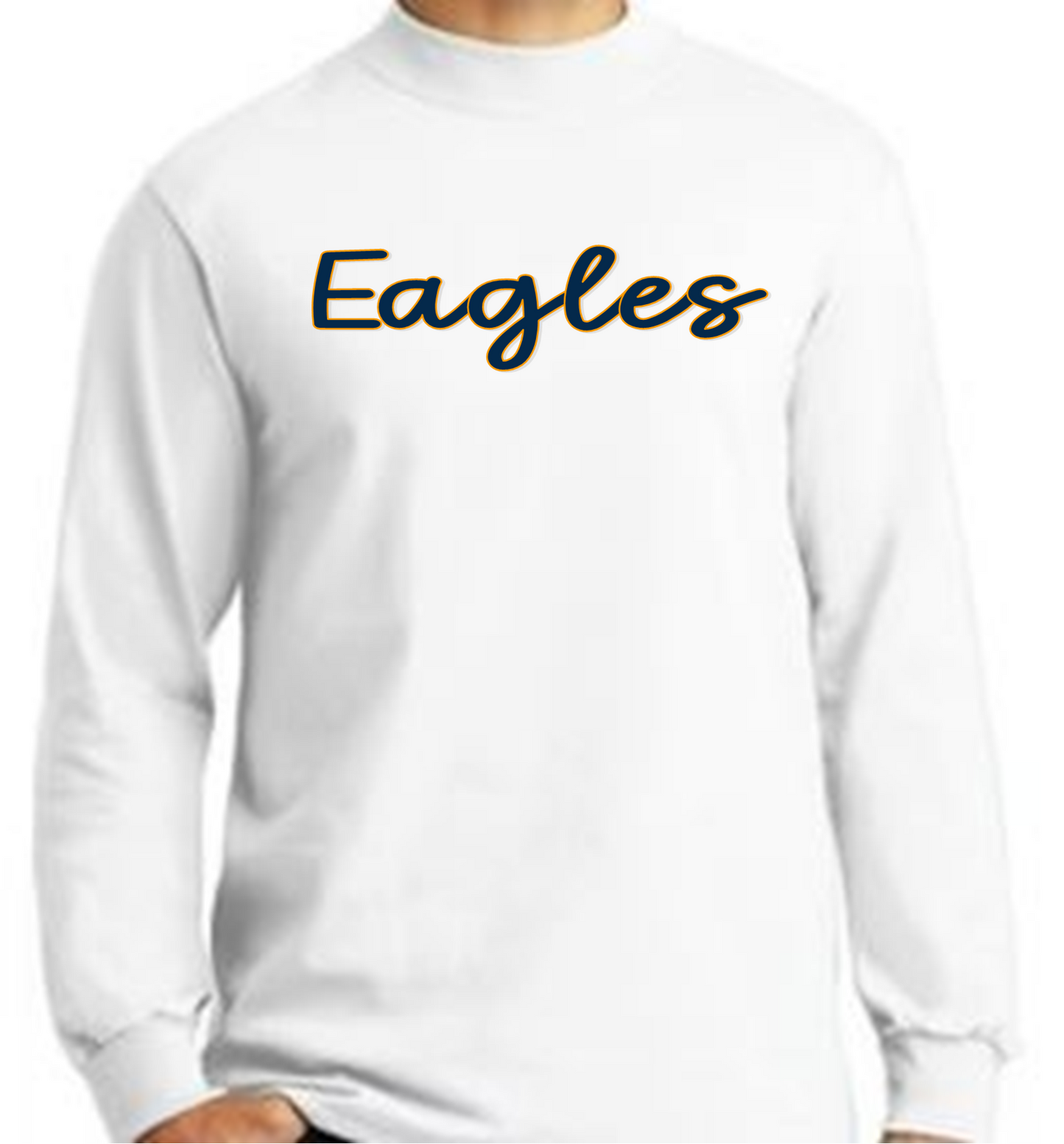 Team Lightweight Mock Neck | Eagle Navy & Gold