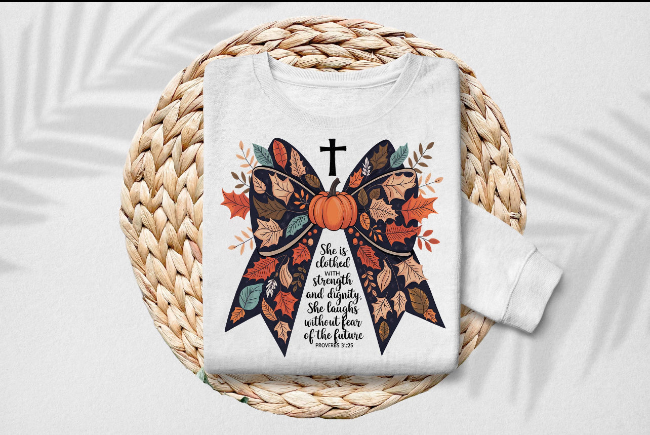 Fall Proverbs 31:25 Shirt