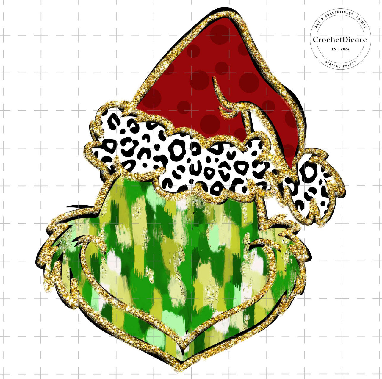 Santa Hat Grinch Top