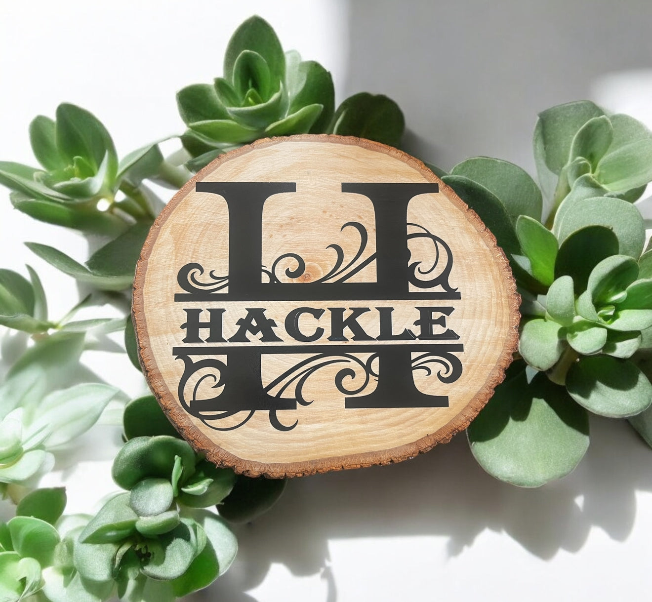 Wooden Name Plaque