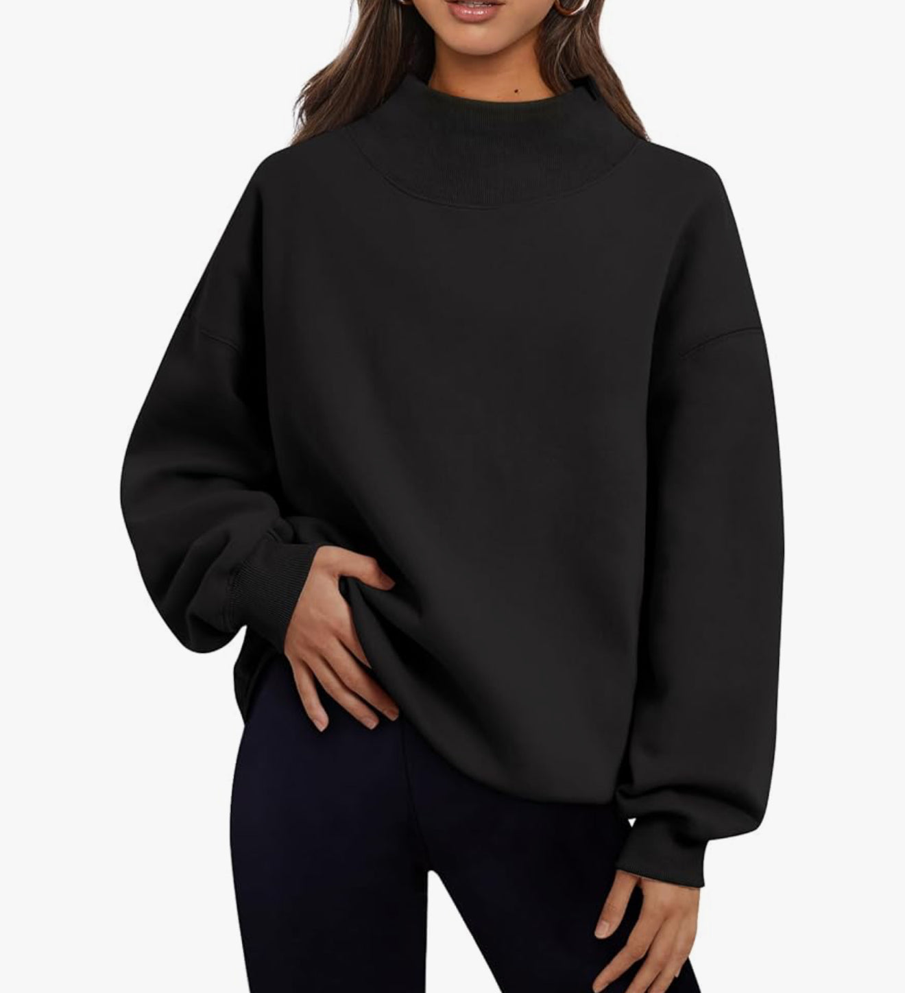 Custom Mock Neck Sweatshirt