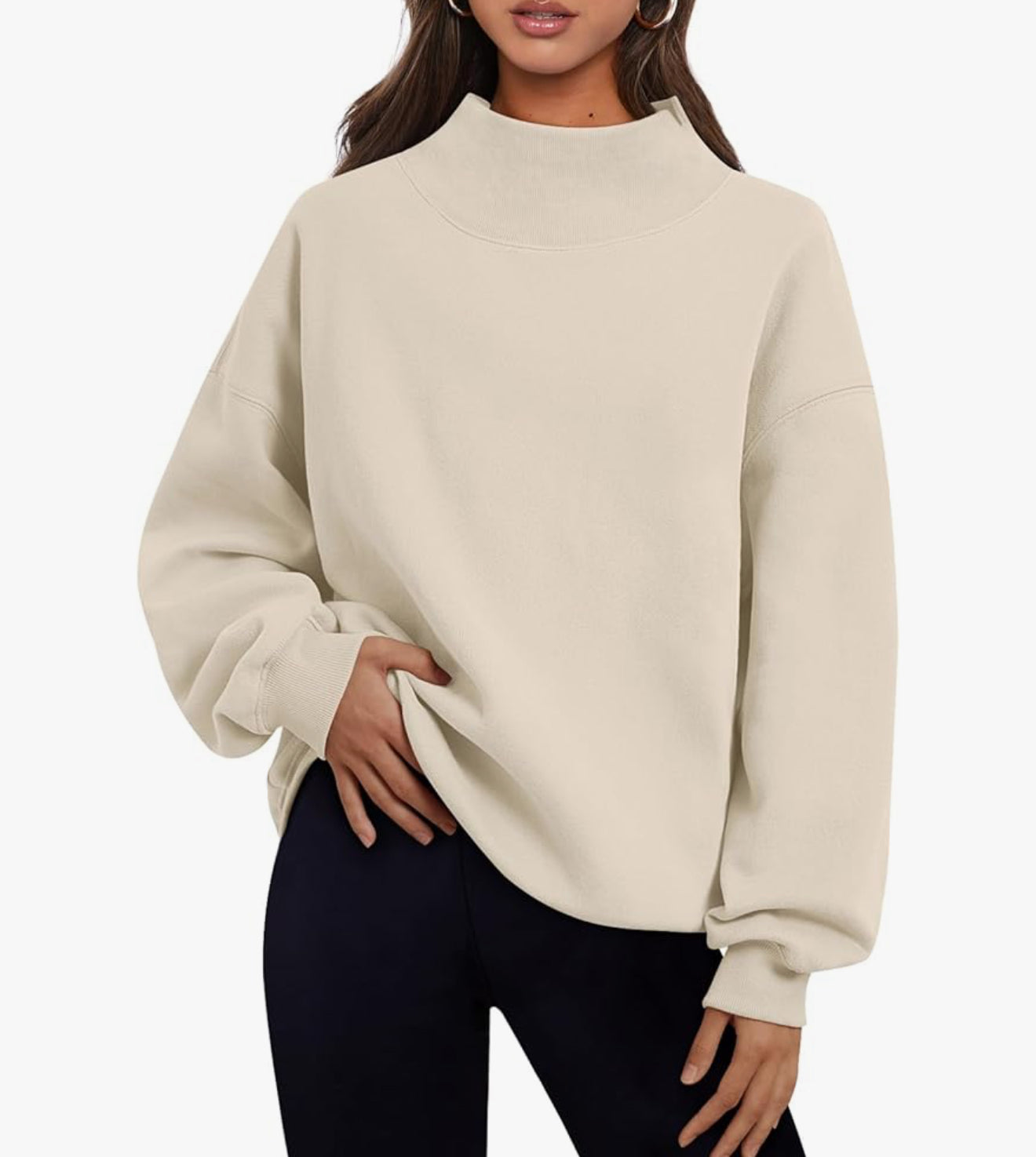 Custom Mock Neck Sweatshirt