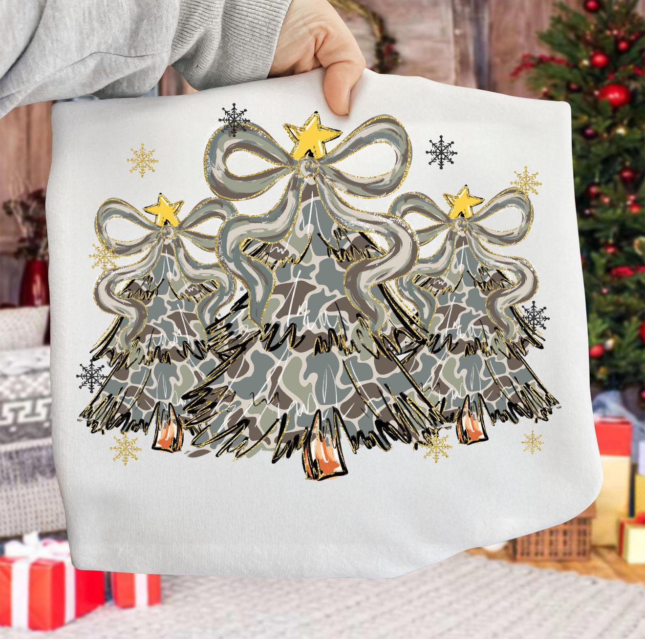 Camo Christmas Trees Top