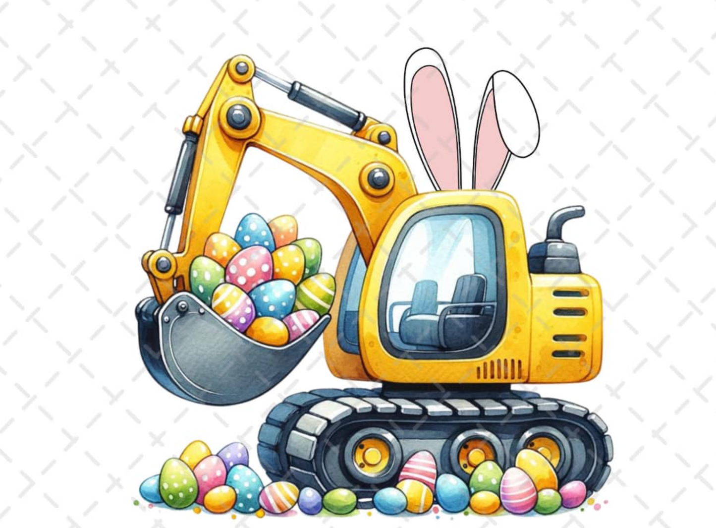 Excavator Easter Shirt