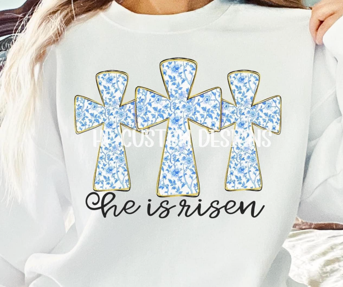 Floral Three Crosses Shirt
