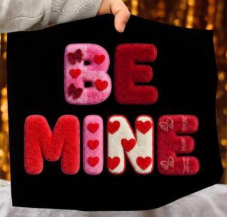 Faux Yarn Heart Be Mine Top