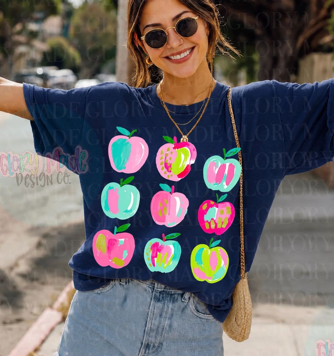 Watercolor Apple Shirt