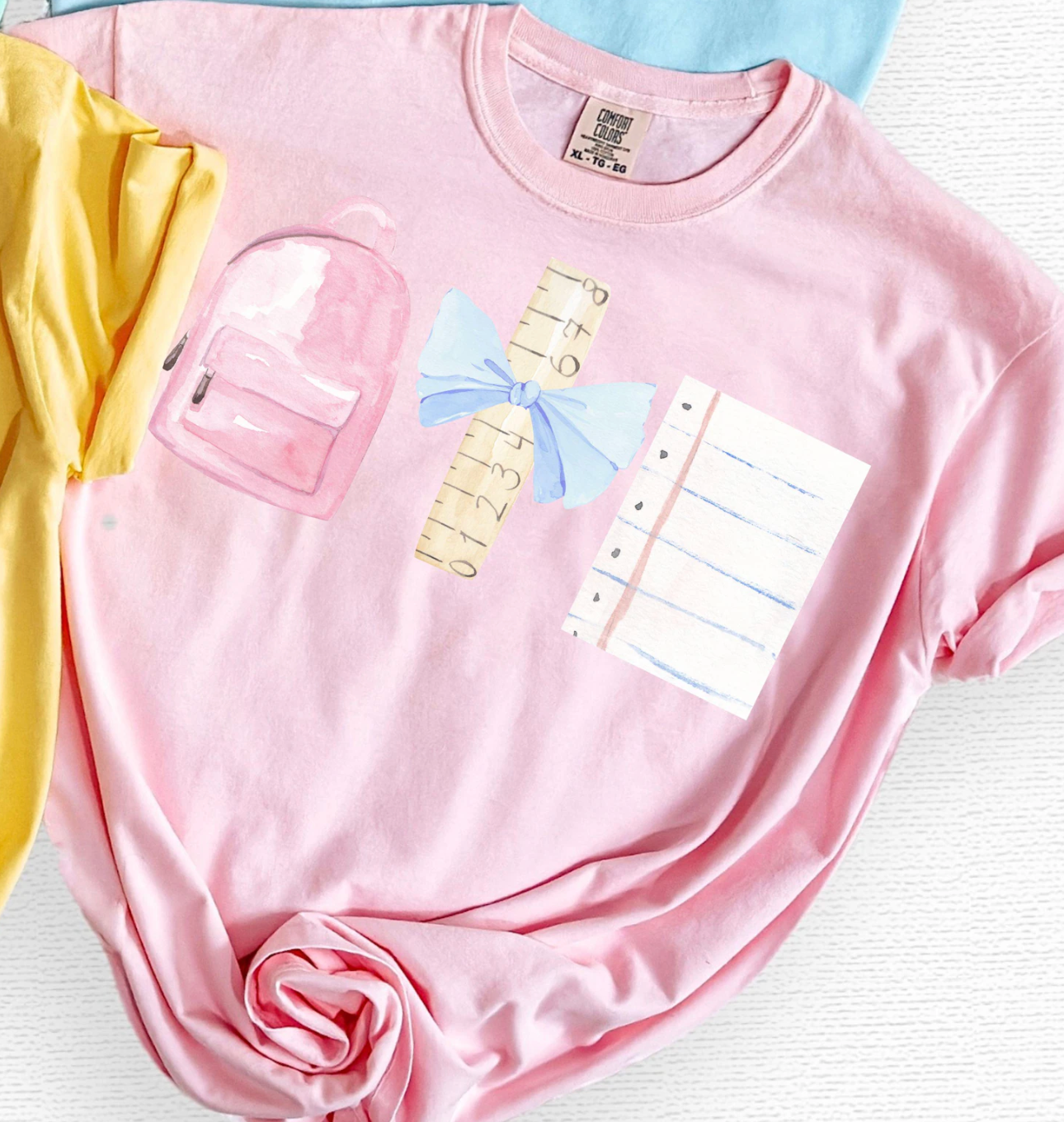Watercolor School Supplies Shirt