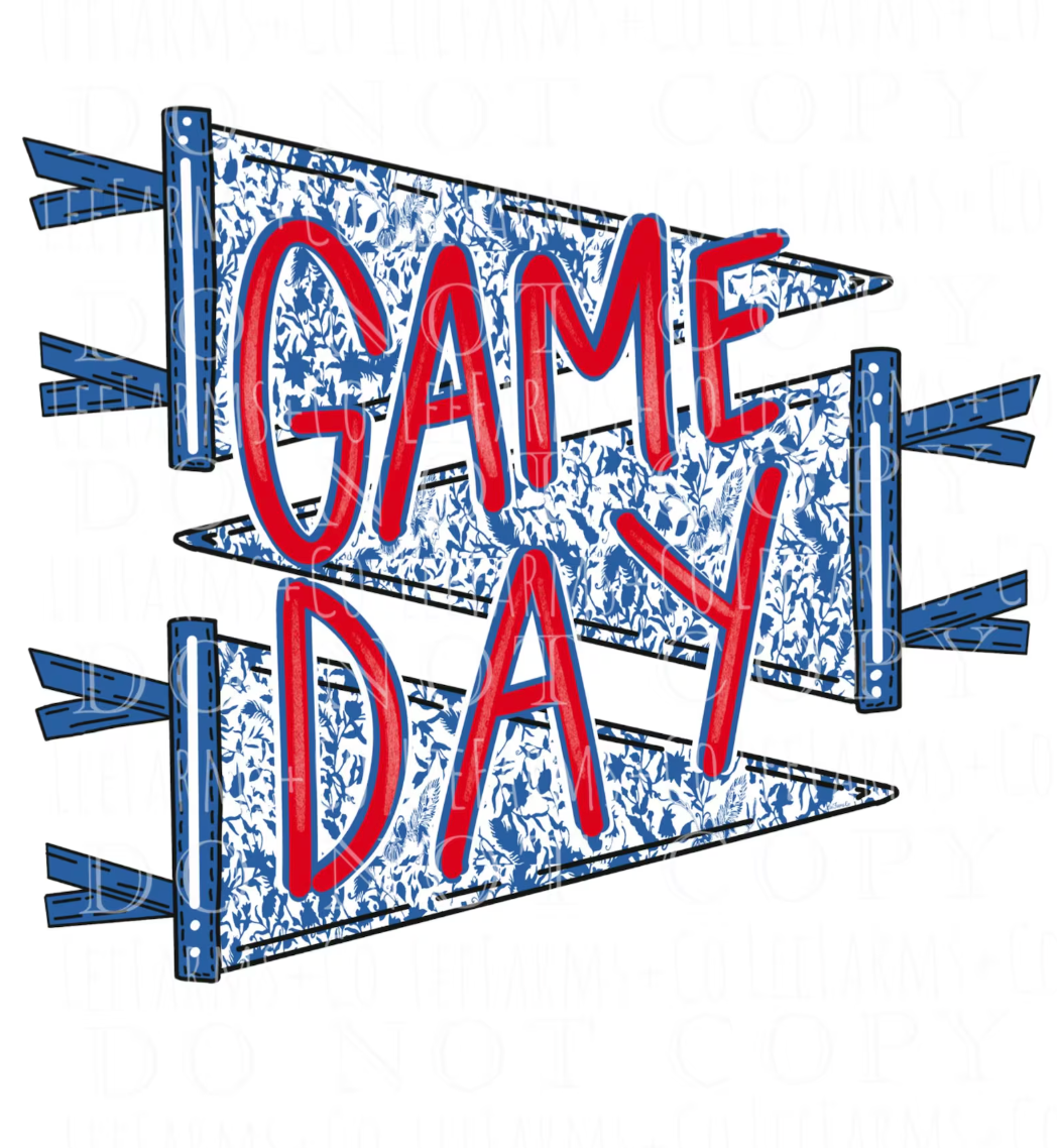 Game Day Chinoiserie Flag Shirt