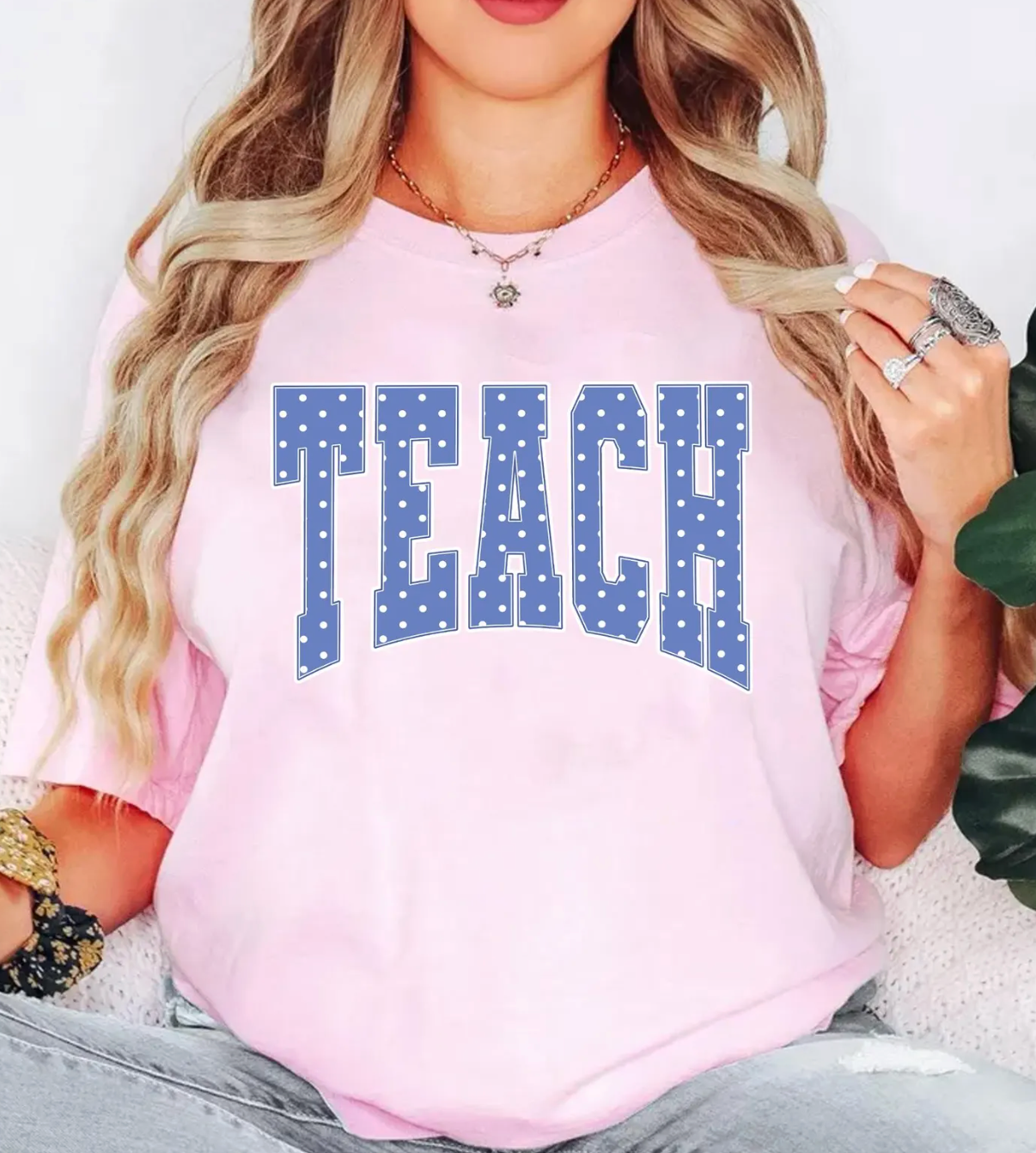 Polka Dot Teach Shirt
