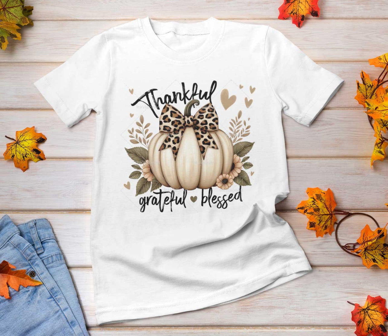 Cheetah Bow Pumpkin Shirt