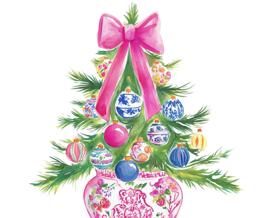 Chinoiserie Ornament Christmas Tree Top