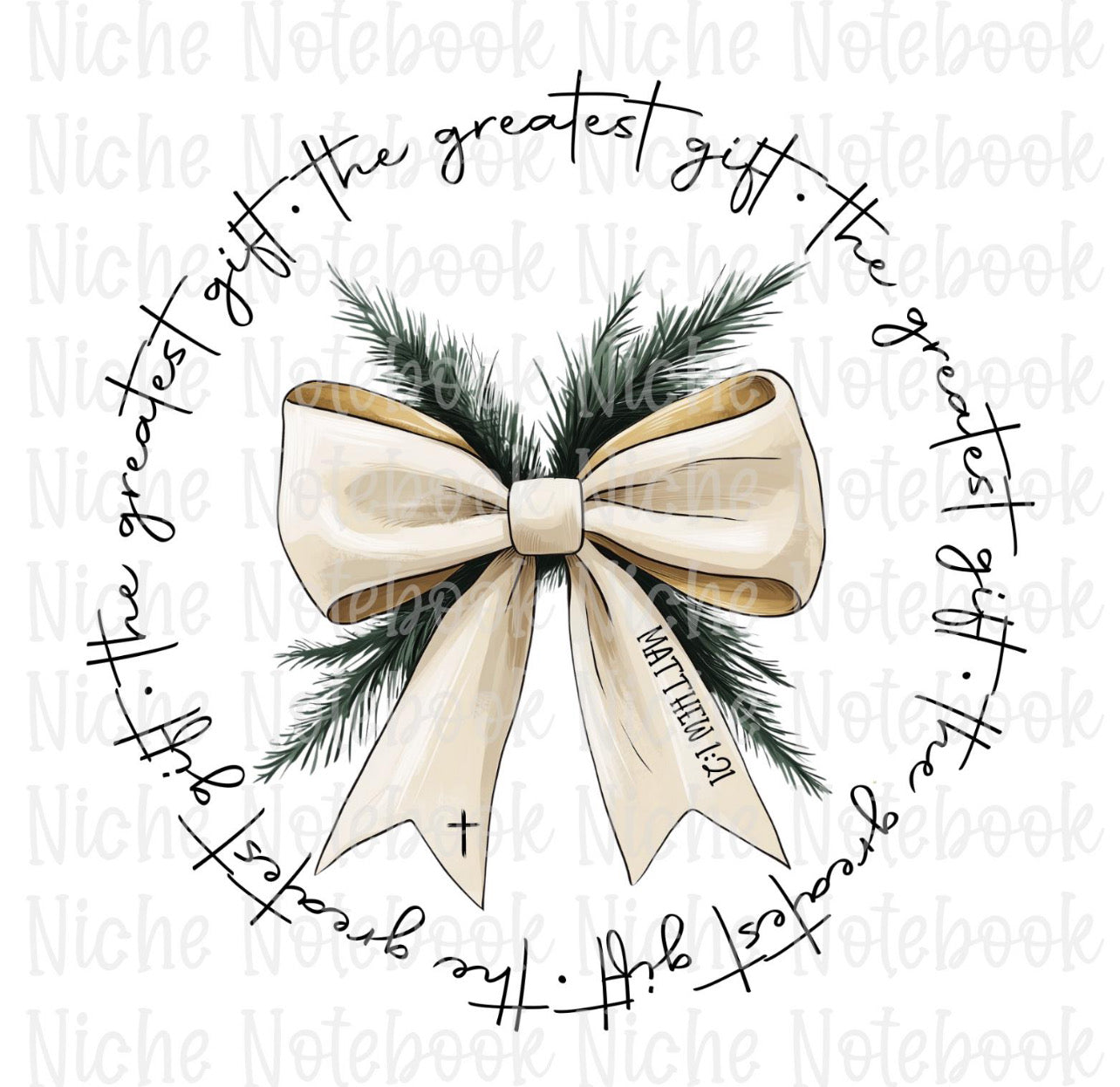 The Greatest Gift Bow Top