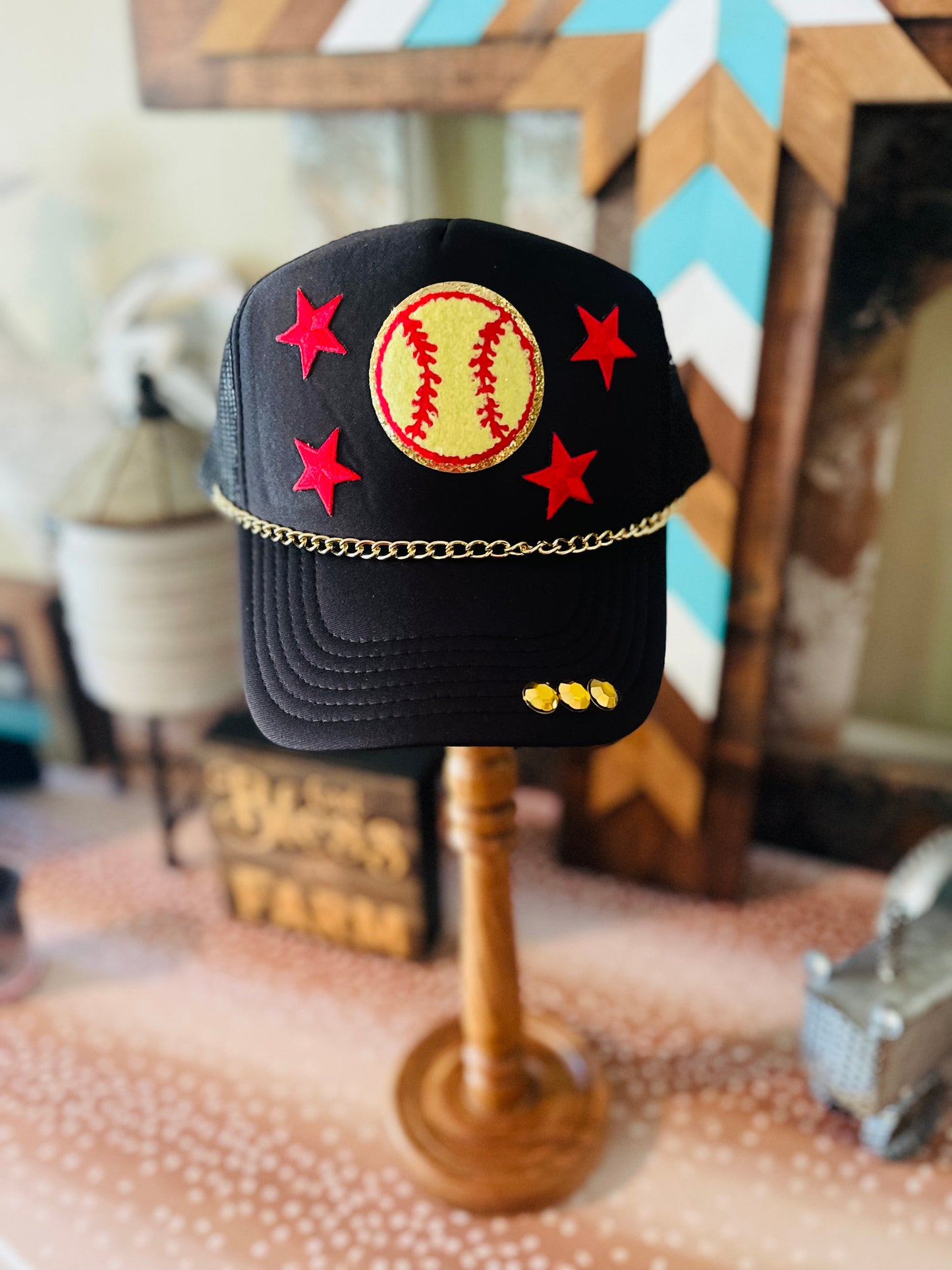 Softball Patch Trucker Hat