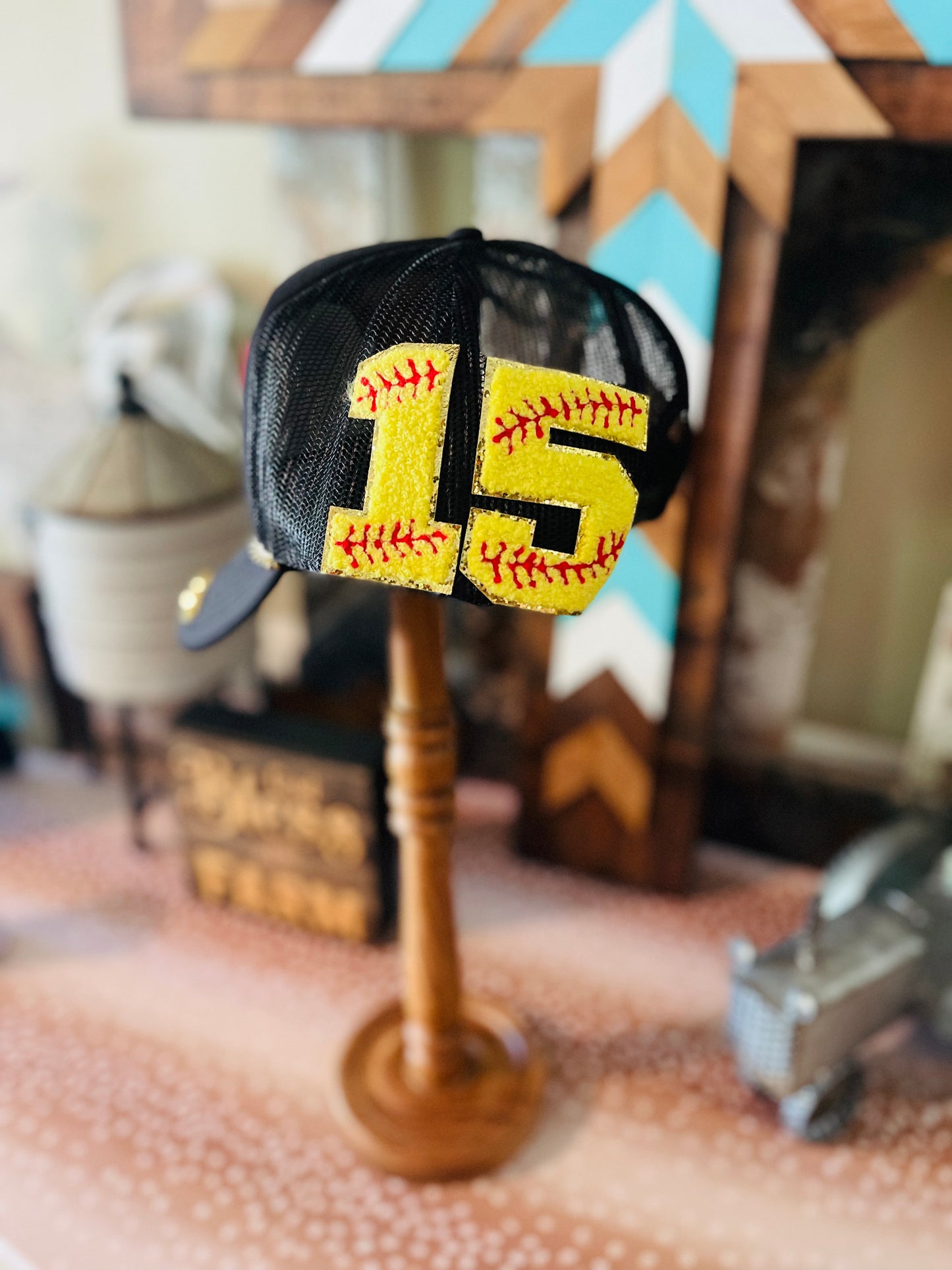 Softball Patch Trucker Hat