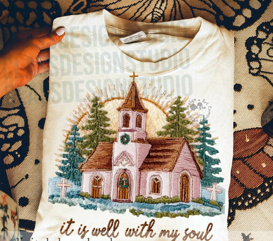 Christmas Church Top