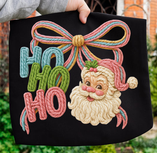 Faux Yarn Ho Ho Ho Top