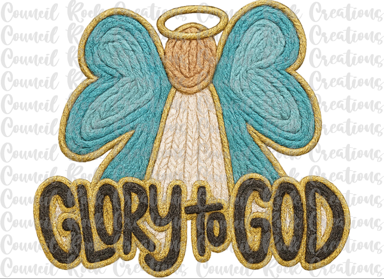 Faux Yarn Glory to God Top