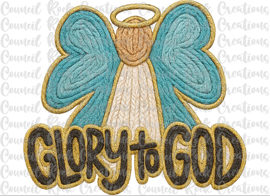 Faux Yarn Glory to God Top