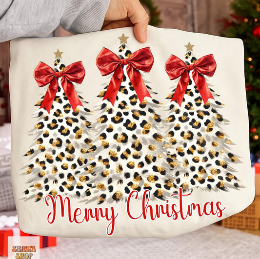 Cheetah Christmas Trees Top