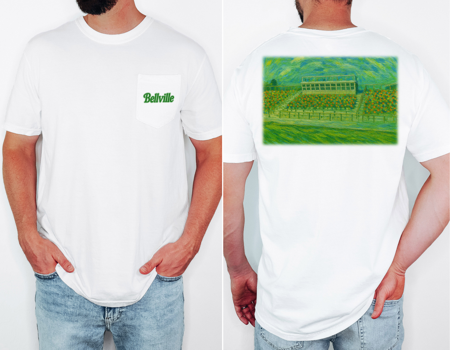 Football Stadium Pocket T-Shirt | Pinewood