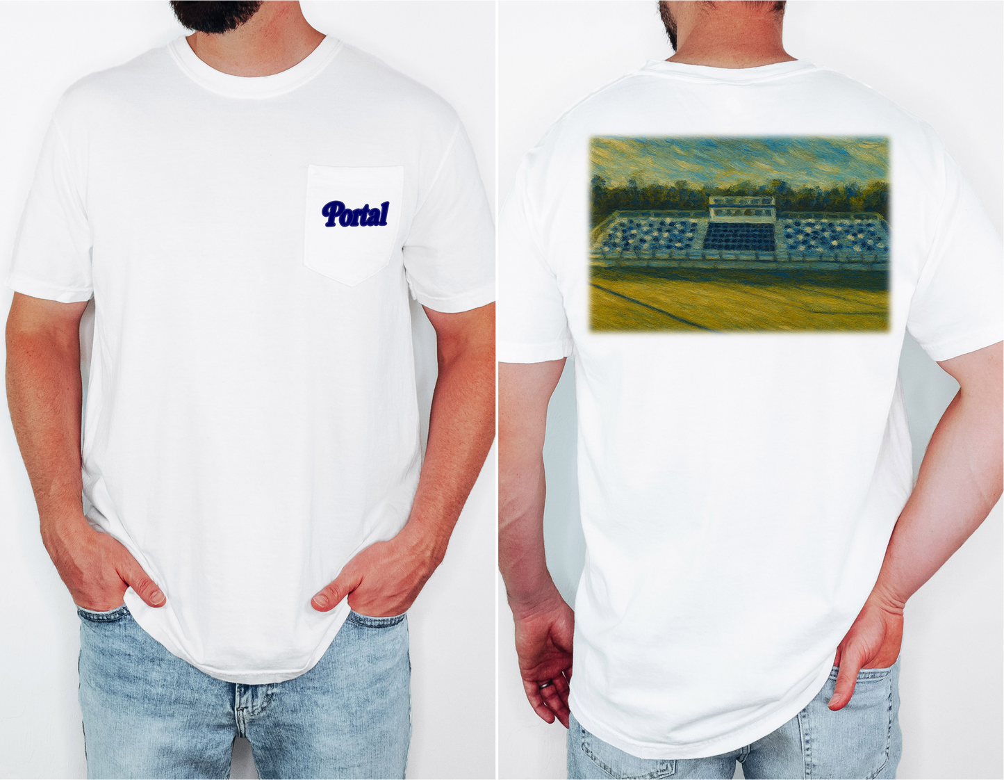 Football Stadium Pocket T-Shirt | Portal