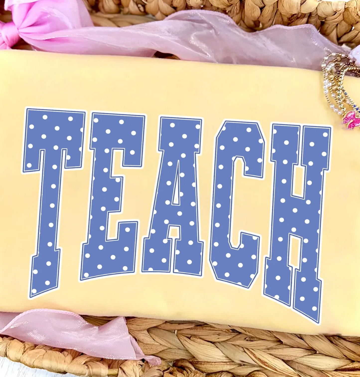 Polka Dot Teach Shirt