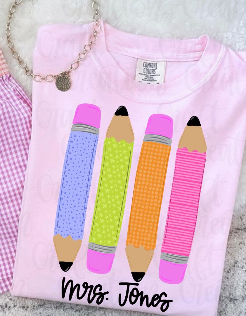 Teacher Crayon Shirt