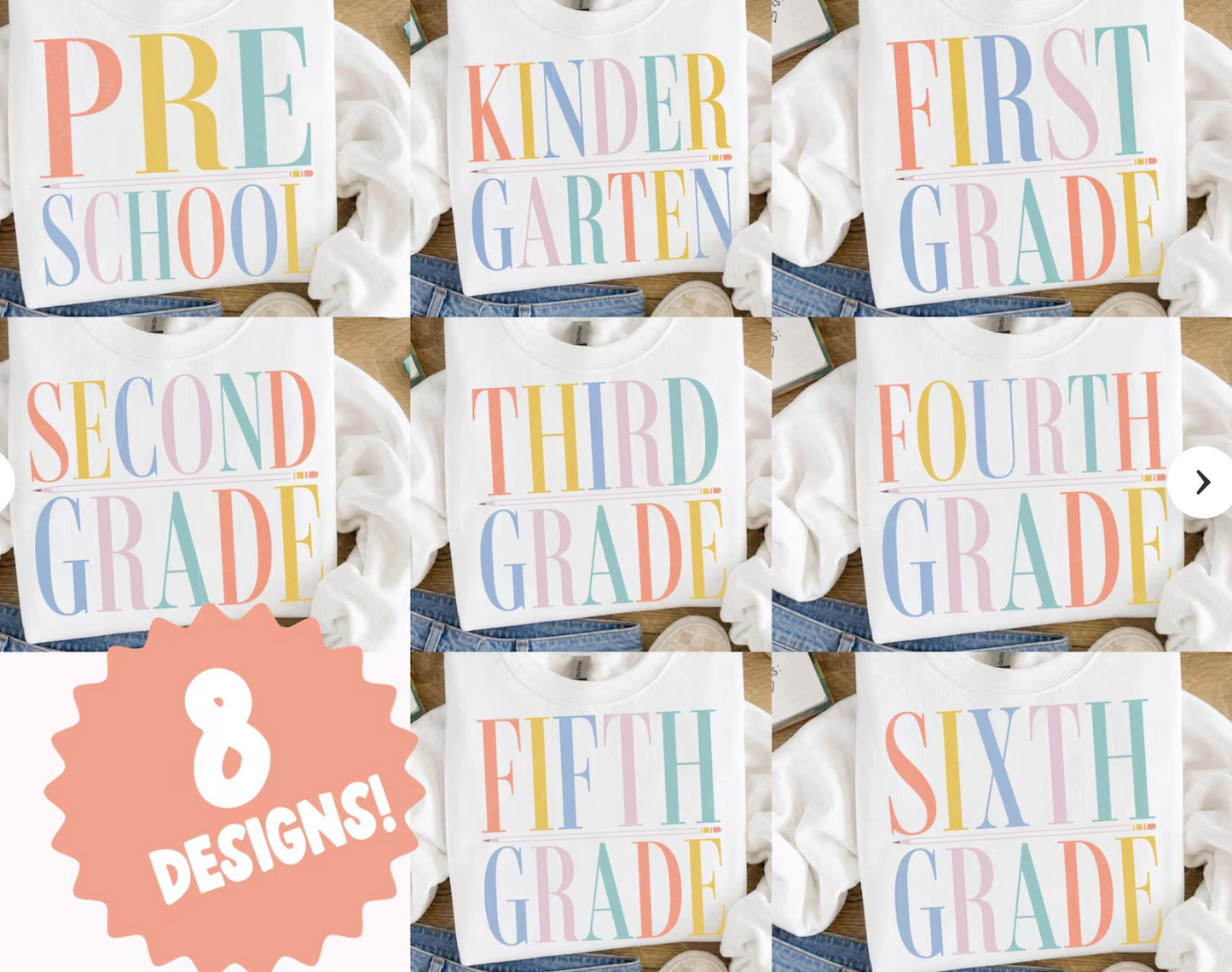 Pastel Grade Level Shirt