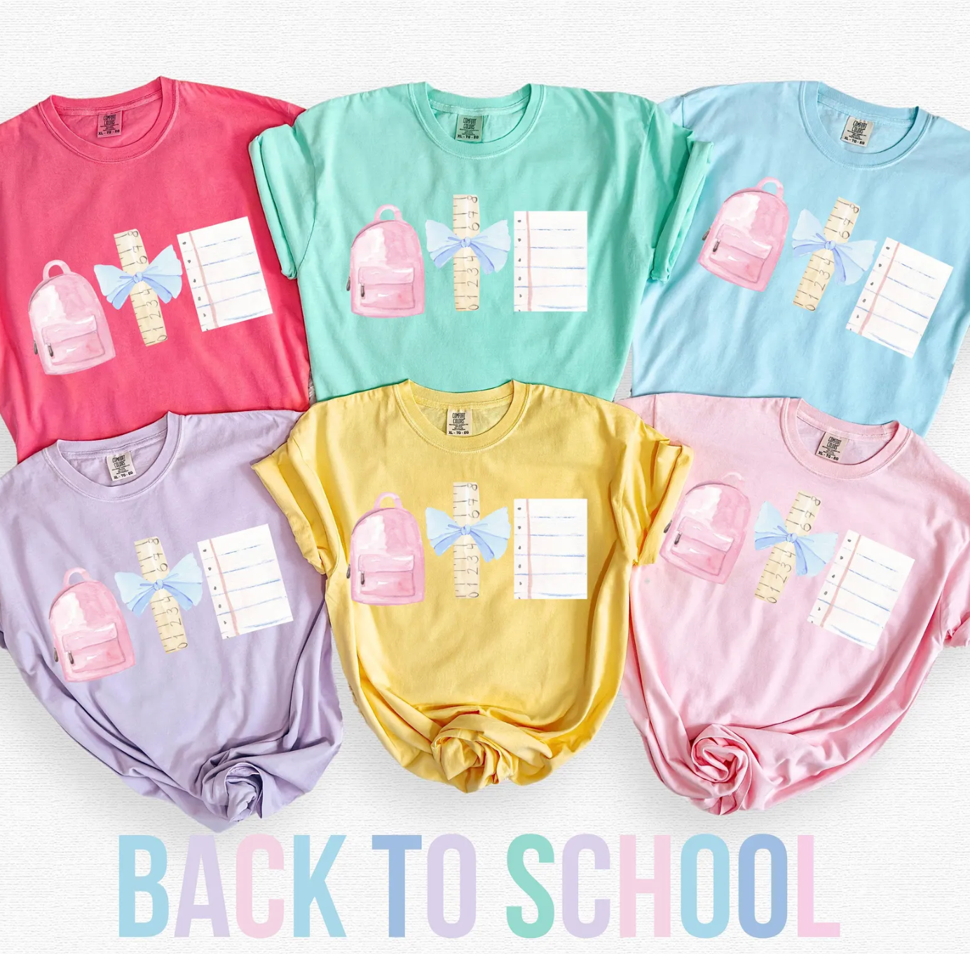 Watercolor School Supplies Shirt
