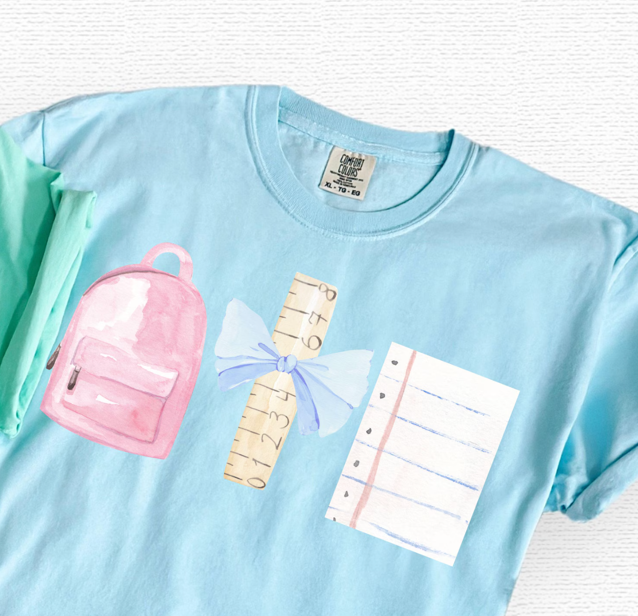 Watercolor School Supplies Shirt