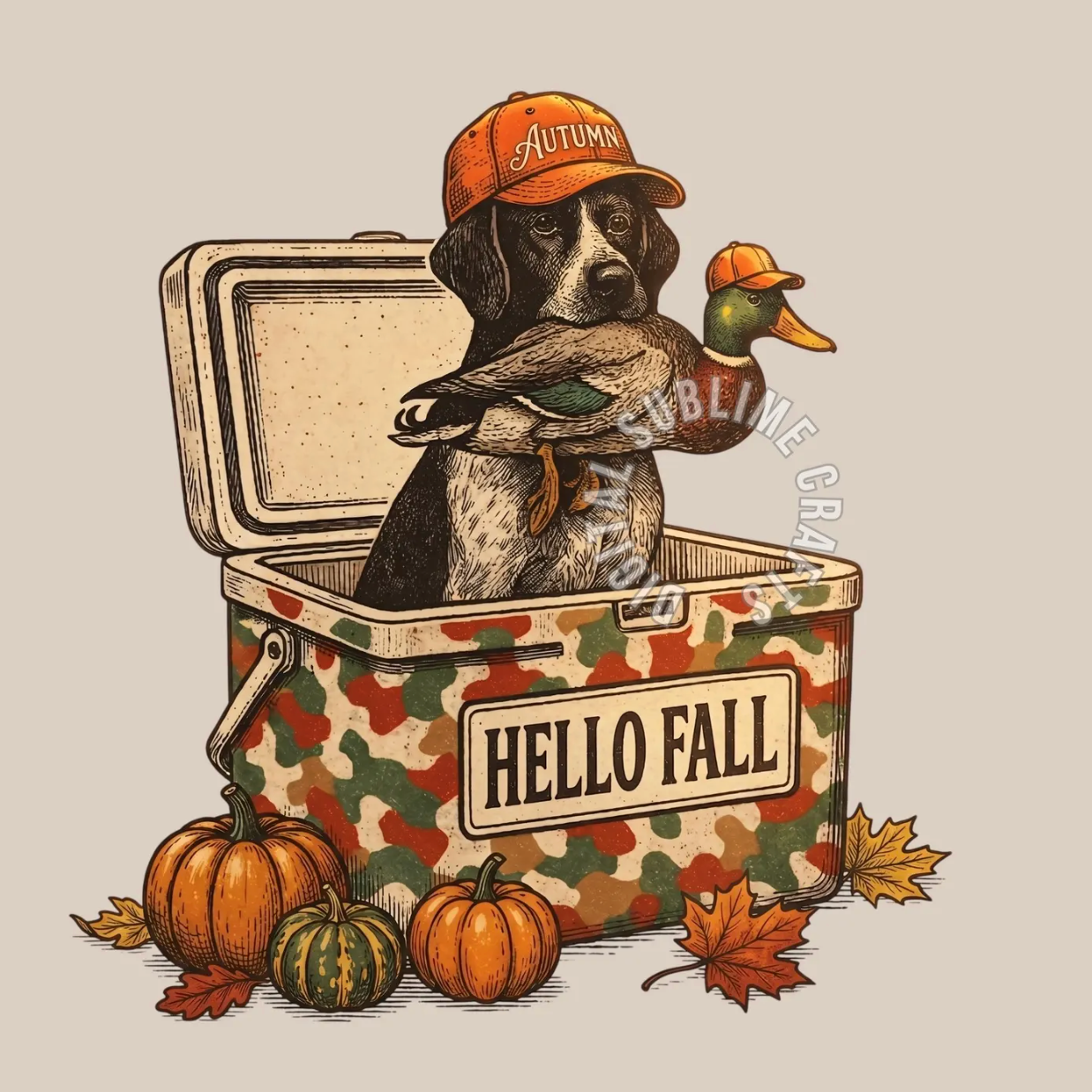 Fall Duck Hunting Dog Shirt
