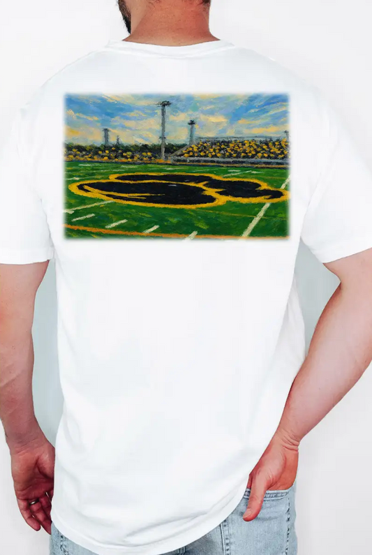 Football Stadium Pocket T-Shirt | Claxton - Tiger Town