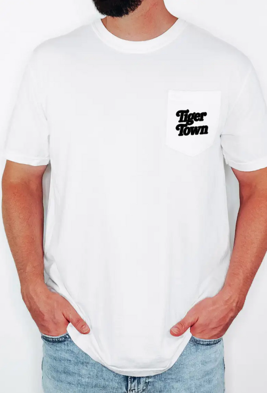 Football Stadium Pocket T-Shirt | Claxton - Tiger Town