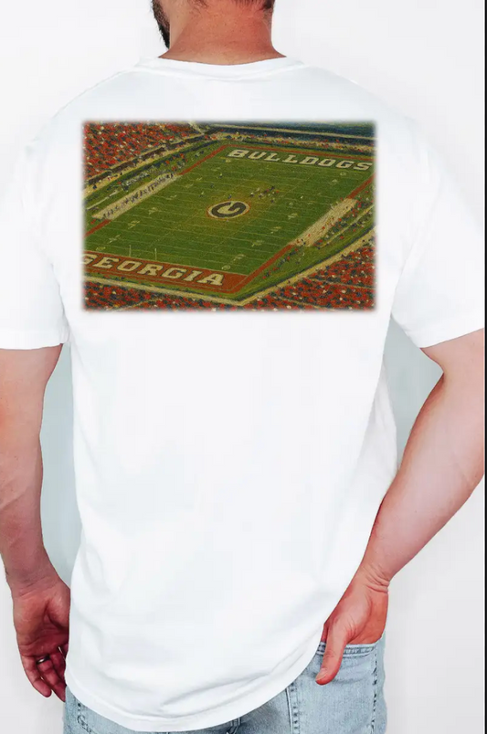 Football Stadium Pocket T-Shirt | UGA