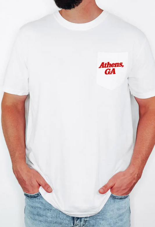 Football Stadium Pocket T-Shirt | UGA
