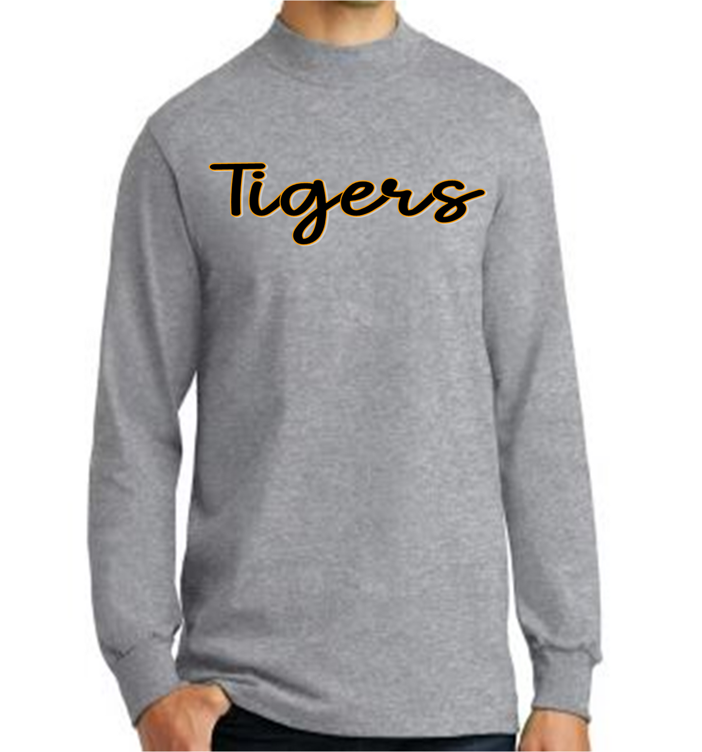 Team Lightweight Mock Neck | Tigers Black & Gold