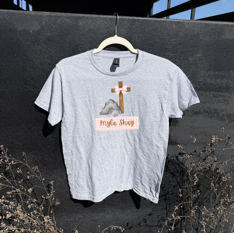 Pink Cross & Tomb Shirt
